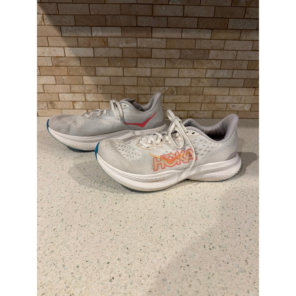Hoka Mach 6 Womens Running Shoes White 9.5